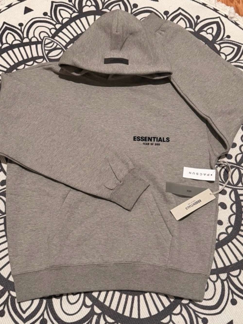 Fear of God ESSENTIALS Heather Gray Pullover Hoodie